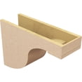 thumbnail image 5 of 8"W x 24"D x 16"H Classic Del Monte Rough Cedar Woodgrain TimberThane Corbel, Primed Tan, 5 of 6