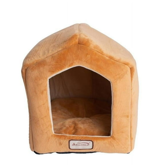 C27CZS-MH Armarkat Pet Bed 18 x 15 x 14 - Brown & Beige