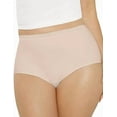 thumbnail image 3 of 10 Pack Fruit of the Loom SIgnature Brief Ultra Soft Cotton Blend Moisture Wicking Beige Panties, 7, 3 of 4