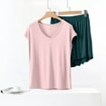 thumbnail image 6 of Womens Modal Pajamas Sets with Short Comfy Sleepwear Cap Sleeve Tops Nightwear 2 Piece Pjs Loungewear, 6 of 6