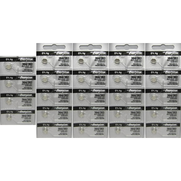 24 364 Energizer Watch Batteries SR621SW 0%Hg Mercury Free Battery Cell