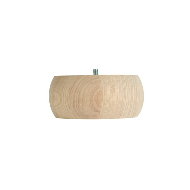 5 in. x 2-1/4 in. Pine Bun Foot 5 in. x 2-1/4 in. Pine Bun Foot
