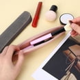 thumbnail image 5 of Leather Pencil Pouch,Happon 2 Pcs Small Pencil Case,Vintage Pencil Organizer with Zipper,Portable Stationery Pouch Bag for Pens, Markers, Makeups, Change, Coins, Slim Design (Pink & Grey), 5 of 7