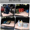 thumbnail image 3 of HUISEFOR Pink Bow Pumpkin Car Trunk Mat 29" x 39" Scratchproof All Weather Trunk Protection Cargo Liner Non-Slip Cars Accessories Easy to Install for Cars, SUVs, 3 of 7