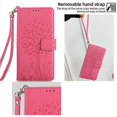 thumbnail image 5 of KAIYANG Funda de cuero para iPhone 14 Plus con 3 ranuras para tarjetas y estampado de ciervos y árboles - Estilo D en oro rosa para iPhone 14 Plus rosa, 5 of 5