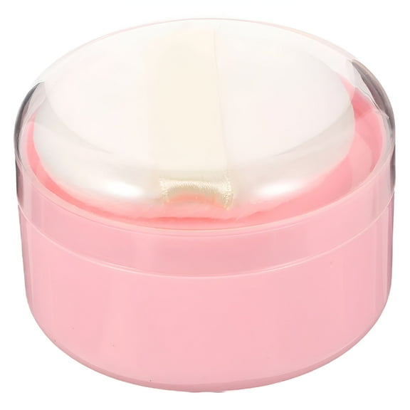 ACDANC Baby Powder Puff Holder Empty Baby Powder Container Loose Powder Storage Box with Puff