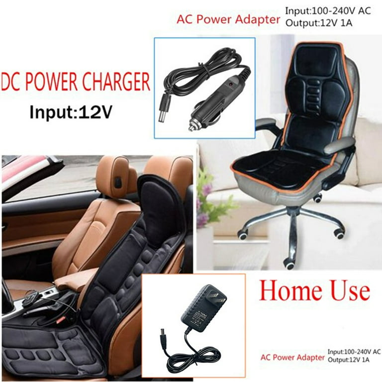 Car Electric Massage Back Cushion Soft Relief Vertebral Pain Lumbar Cushion  Waist Support Massage Seat Pillow Home Office Chair