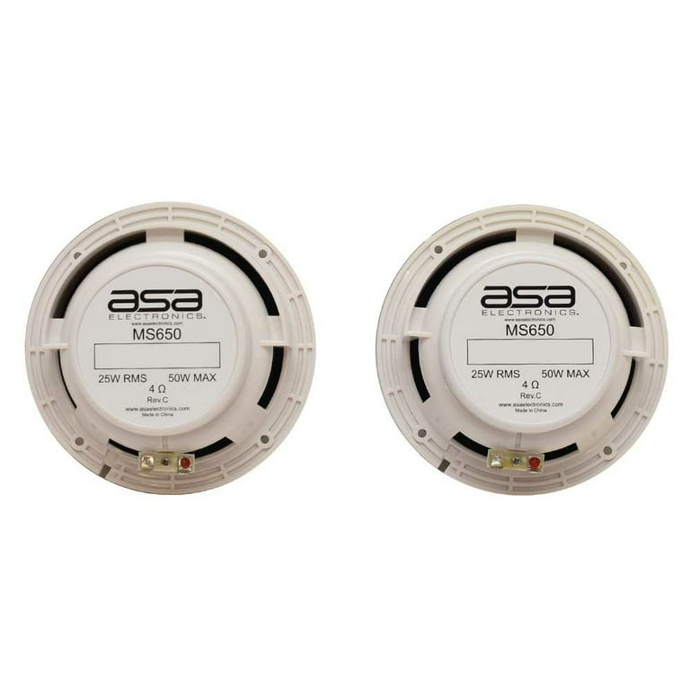 ASA Electronics Boat Coaxial Speakers MS650 | 6.5 Inch 50W Max