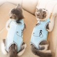 thumbnail image 2 of Traje de recuperación para gatos, ropa de destete para rehabilitación quirúrgica de mascotas, bata quirúrgica antilamido para esterilización de mascotas, ropa fisiológica (m), 2 of 4