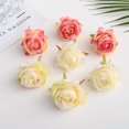 thumbnail image 4 of 2/10 piezas de flores artificiales baratas, rosas de seda para decoración del hogar, bodas, Navidad, bricolaje, álbumes de recortes, suministros para manualidades, plantas falsas, 4 of 5