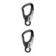 thumbnail image 4 of Greeniant 35KN Safety Snap Hook Clip Rock Fall Abseiling Climbing  Arrest Carabiner Negro 2piezas, 4 of 6