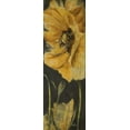 thumbnail image 2 of Pinto, Patricia 7x14 White Modern Wood Framed Museum Art Print Titled - Poppy Garden Panel II, 2 of 4