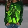 thumbnail image 2 of Unisex St. Patrick's Day Elderly Print Casual Long Sleeve T-Shirt, 2 of 6