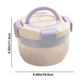 thumbnail image 3 of Summer Savings Salad Lunch Box Lunch Box Microwaveable Simples Lunch Box Fruit Box Double Layer Round Lunch Bowl 2025 New, 3 of 8