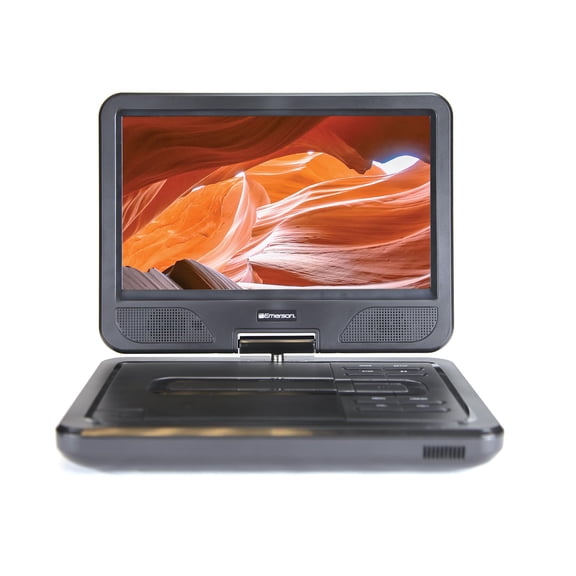 Reproductor de DVD portátil Emerson EPD-1001 con pantalla giratoria de 10"