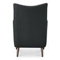 thumbnail image 4 of Moe's Home Collection Fisher Armchair Wool Blend Charcoal Fabric Chairs, 4 of 5