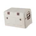 thumbnail image 3 of Contenedor de almacenamiento plegable, Caja de almacenaje para acampada con tapa y asa, caja multiusos, organizador de maletero de coche para barbacoa Pequeña doble capa, 3 of 8