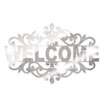 Miayilima Stickers Art Wall Sticker Wall Stickers Acrylic Mirror Stickers Mirror Wall Stickers for Living Room Bedroom Decoration Silver