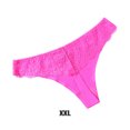 thumbnail image 3 of fastboy Culotte String Taille Basse pour Femme Design en Dentelle Finition Soignée Élasticité Ajourée Vêtement de Nuit Rose Rouge TTG, 3 of 6