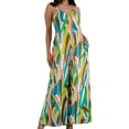 thumbnail image 4 of Women's Splash Of Color Wide leg Jumpsuit With Pockets, 4 of 4