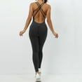 thumbnail image 4 of Women's Crisscross Backless Sports Romper Yoga Jumpsuit Activewear Elastic Waist, 4 of 8