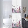 thumbnail image 3 of Watercolor Wildflowers Window Privacy Film, Country Botanical Florals Butterfly Static Cling UV Sun Blocking Heat Control Window Tint Day and Night, Non-Adhesive One Way Privacy Cover 17.7''x78.7'', 3 of 7