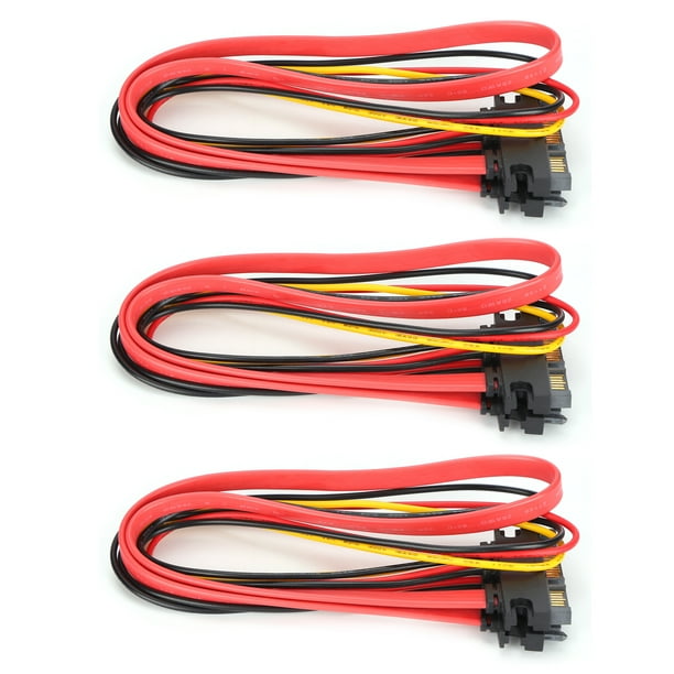 Datos 10 Uds Cable 7 + 15 Pines Macho A Hembra Cable De Extensión De Alimentación De Datos De 22 Pines Para Transmisión De Datos De Disco Duro Externo