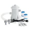 thumbnail image 1 of Amdohai Pool Filter Pump 330 GPH Paddling Pool Electric Water Pump With 2 Pool Filter Cartridge Pool Pumps Above Ground Small Pool Filter Pump, 1 of 8