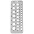 thumbnail image 1 of Brocas métricas PENGJTMXG Calibre de broca de acero inoxidable 8x8x0.3cm Plata, 1 of 4
