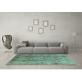thumbnail image 3 of Ahgly Company Indoor Rectangle Oriental Light Blue Industrial Area Rugs, 5' x 7', 3 of 4