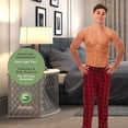 thumbnail image 3 of DARESAY Men's Cotton Super-Soft Flannel Plaid Pajama Pants/Lounge Bottoms with Pockets Pack A 3 Pack, 3 of 5
