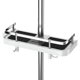 thumbnail image 3 of Shower Shelf Without Drilling Adjustable Shower Shelf For The Shower Rod Bathroom Storage With Shower Holder Shelf With 2 Small Hooks GuanGuan, 3 of 5