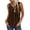 Coffee, variant on Pleated Tank Tops Womens Boxy Summer Sleeveless Tunic Top Loose Fitting Round Neck Tshirt Vest That Hide Belly