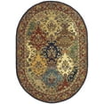 thumbnail image 2 of Safavieh Heritage Malcolm Oriental Area Rug, Multi/Burgundy, 4'6" x 6'6" Oval, 2 of 8