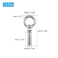 thumbnail image 2 of Ring Lifting Expansion Eyebolt, 10pcs M10x60mm 304 Stainless Steel Expansion Screw with Eye Ring for Concrete Brick Wall, 2 of 5
