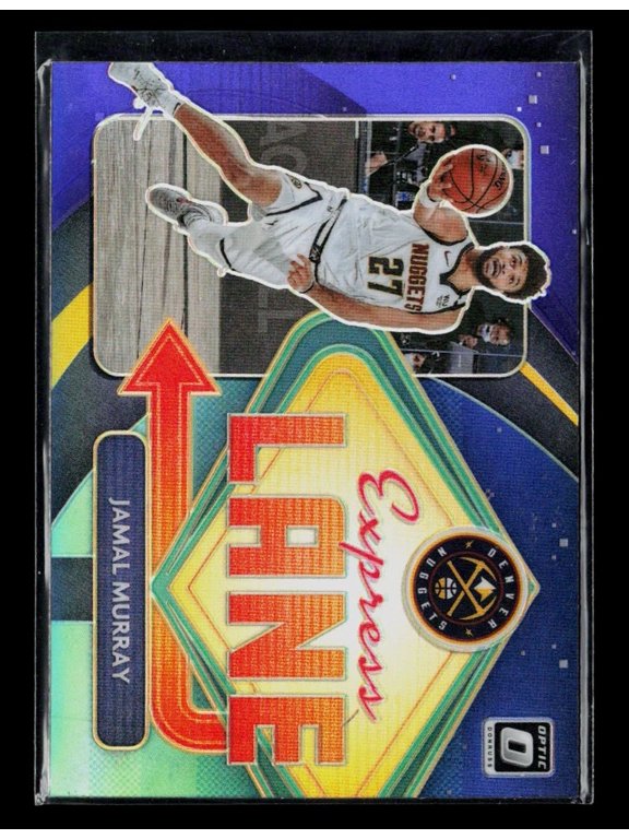 Collectible 2021 Panini Donruss Optic Express Lane Jamal Murray Prizm #18 Basketball Card Denver Nuggets NBA Basketball Trading Card