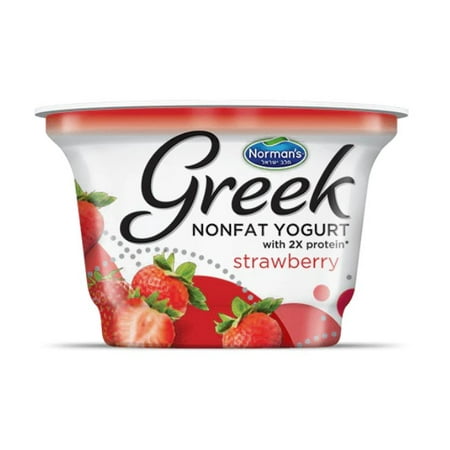 Normans Yogurt Greek NF Strawberry, 6 oz