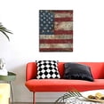 thumbnail image 4 of Sikiie American Flag1 Print Canvas Decorative Hanging Painting, Anti-shrinkage Hanging Frame, Suitable for Home, Office Wall Decorations, 4 of 6
