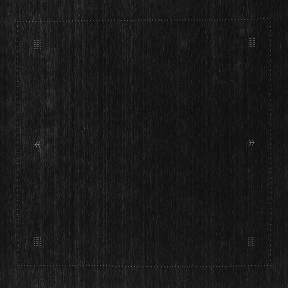 Ahgly Company Indoor Square Abstract Gray Contemporary Area Rugs, 3' Square