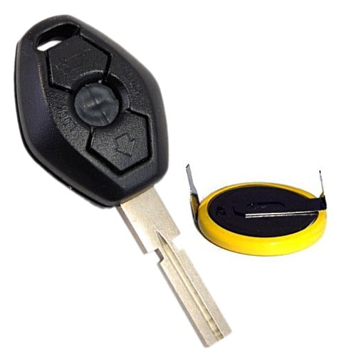HQRP Transmitter and Battery for BMW X3 E83 2004 2005 2006 2007 2008 2009 KeyFob Remote Shell