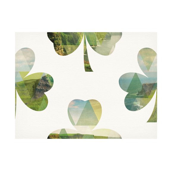 Jess Aiken 'Shamrock Shades Step 01' Canvas Art