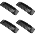 thumbnail image 1 of Paquete de 4 manijas de puerta corrediza autoadhesivas de plástico para puertas y ventanas, color negro Feliz Sencillez, 1 of 5