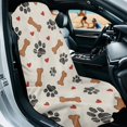 thumbnail image 3 of XYZCANDO Dog Paw Print, Bone & Heart Pattern Car Seat Towel Covers Easy Installation for Camping Outdoor Sports, Enhances Comfort Anti-Slip Seat Covers Non Slip, 3 of 11