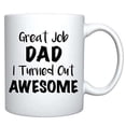 thumbnail image 2 of Veracco Great Job Dad Funny White Ceramic Coffee Mug Gifts For Christmas (White), 2 of 4