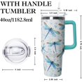 thumbnail image 2 of 40 oz Dragonfly Tumbler With Lid and Straw,Dragonfly Water Bottle Cups Coffee Mug Travel Tumbler,Dragonfly Gifts for Women,Dragonfly Ornament, Stuff, Accessories, 2 of 6