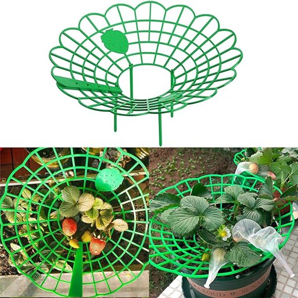 Gardening Potted Stand Funnel Shaped Strawberry Stand Stand Potted Strawberry Artifact Fruit Rot Proof Support And Protective Sunflower Bracket Couch Cover Leather Sofa Linen Couch Cover Table Covers