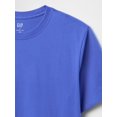 thumbnail image 3 of Remera GAP Everyday Soft de cuello redondo en azul deslumbrante, talla S, 3 of 4