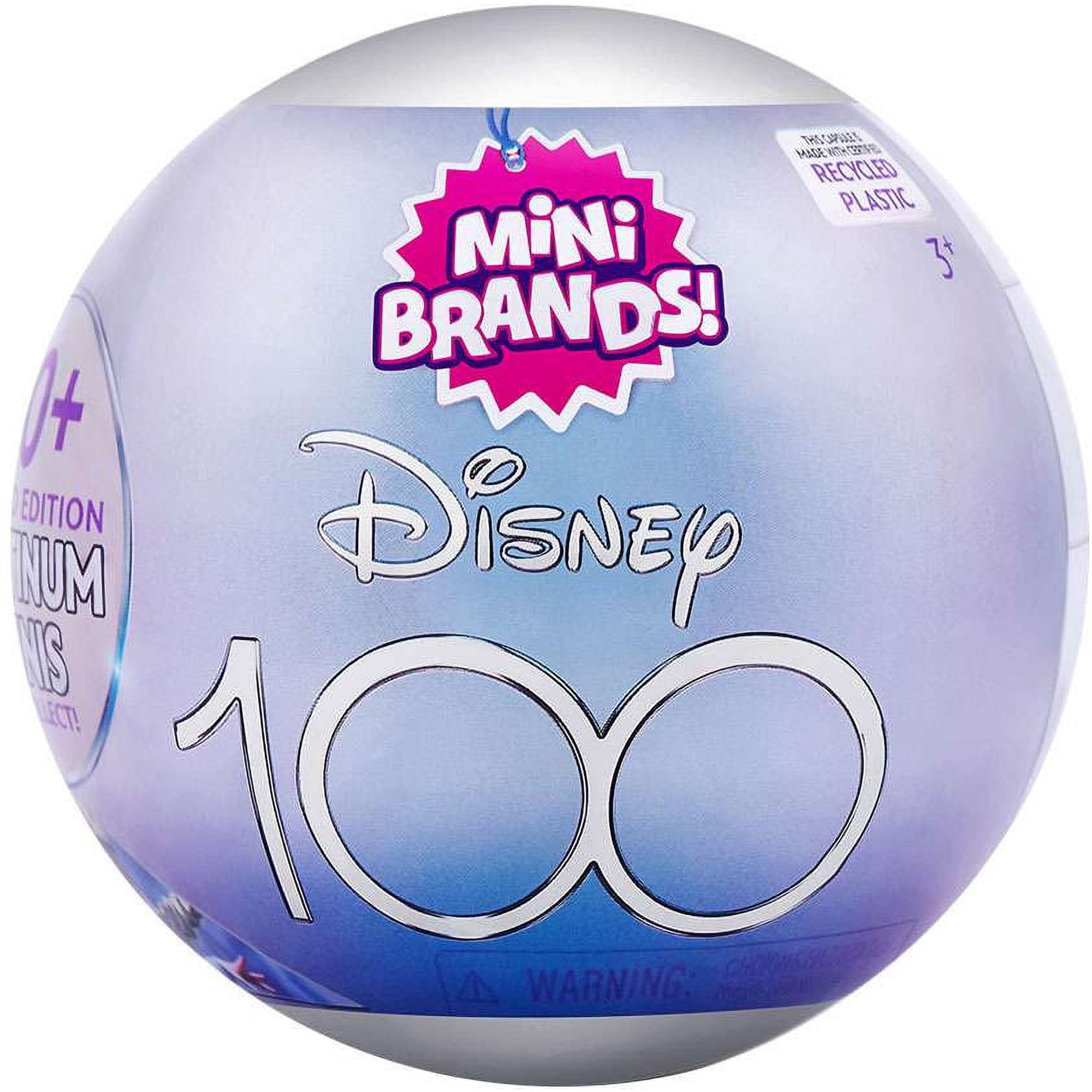 5 Surprise Mini Brands! Disney 100 Platinum Mystery Pack (Limited Edition)