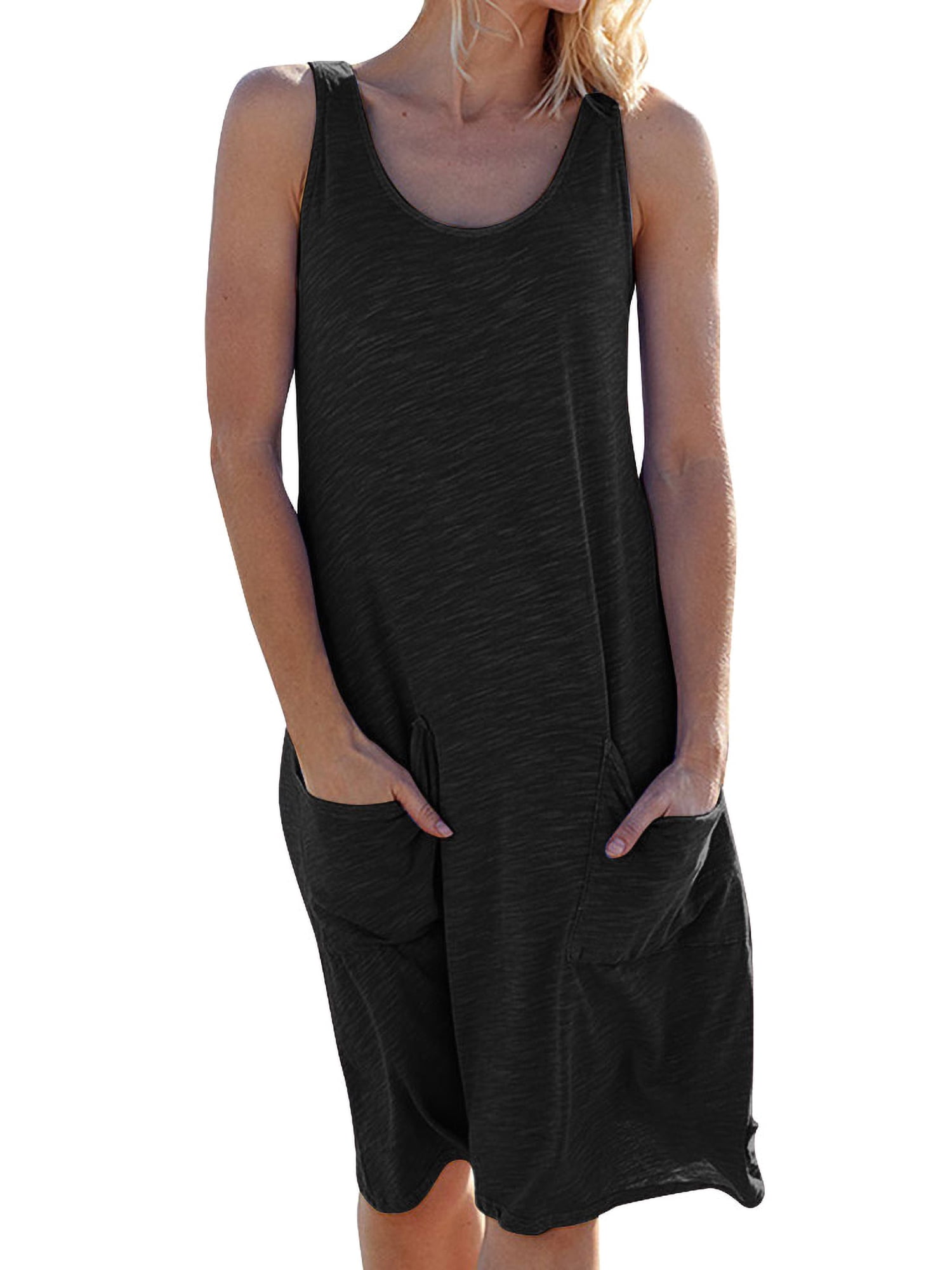 Eyanse Boho Dress For Women - Sleeveless Tank Dress, Flowy Rayon, One Size Fits S-XL, Beach Vacation Outfit