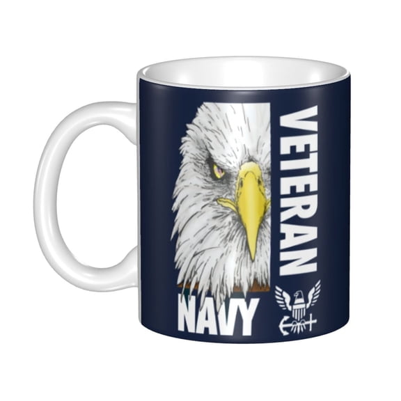 Navy Veteran Coffee Mug Novelty Double Color Ceramics Coffee Mugs For Office Home Tea Mug 11oz